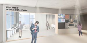 A rendering of the inside of the new Segal Family International Centre at Niagara College’s Niagara-on-the-Lake Campus.